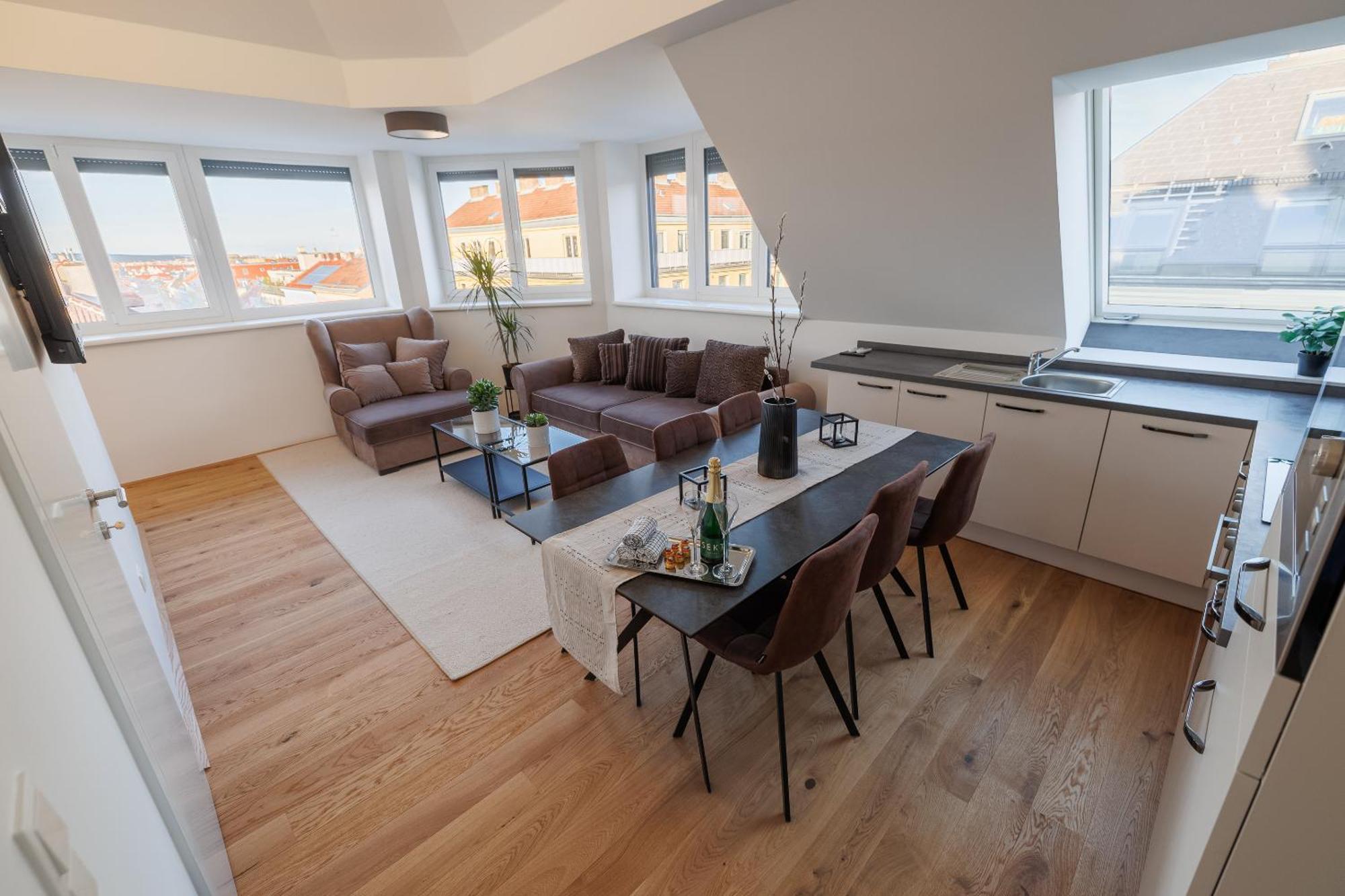 Symphony Apartments 40 - Modern Loft With Terrace And Grill In Central Location Vienna Exterior photo